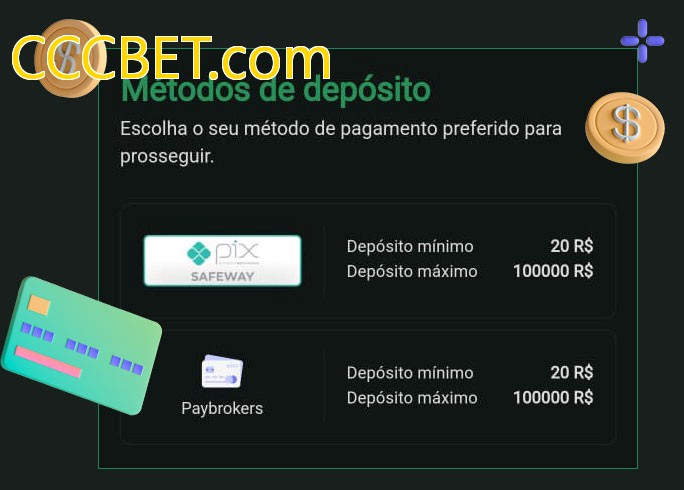 O cassino CCCBET.combet oferece uma grande variedade de métodos de pagamento